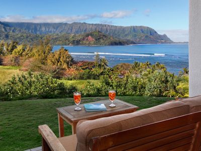 Oceanfront view at Hanalei Bay Resort 9104,5,6