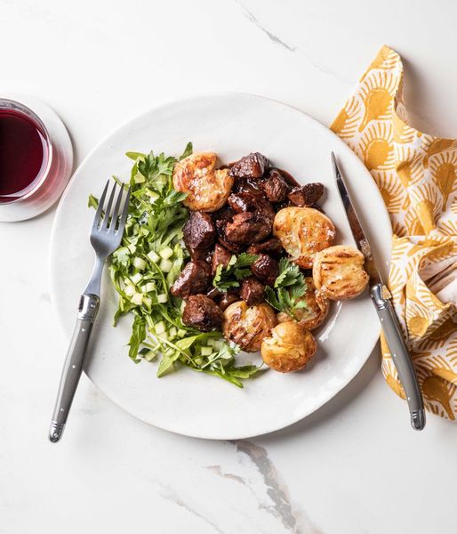 Photo of BBQ Ostrich & Smashed Baby Potatoes
