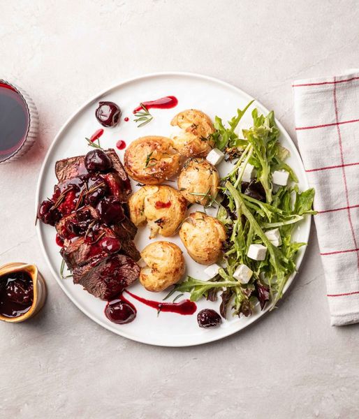 Photo of Paul Cluver’s Sirloin & Cherry Sauce