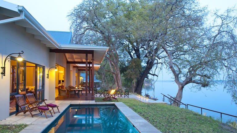 Baines' River Camp - The lodge is situated on the northern bank of the Zambezi River, offering an exquisite view towards Mana Pools World Heritage site