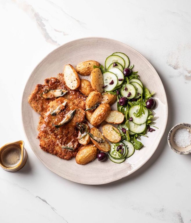 Photo of Cheese-crusted Beef Schnitty