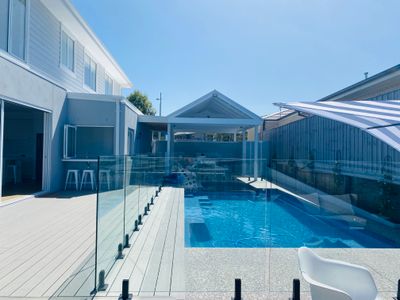 Sun-drenched brand new family home with pool