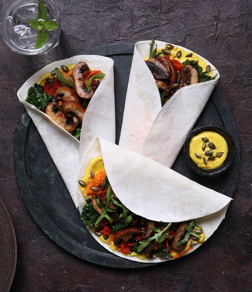 Photo of MUSHIE-STUFFED WRAPS