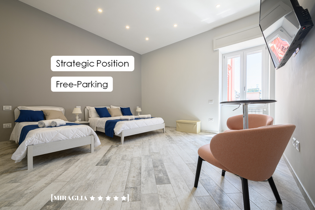 [LUNGOMARE 6min] Suite Deluxe “Miraglia” + Parking
