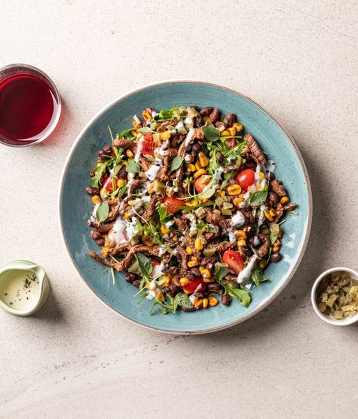 Photo of Charred Corn & Spicy Beef Strips