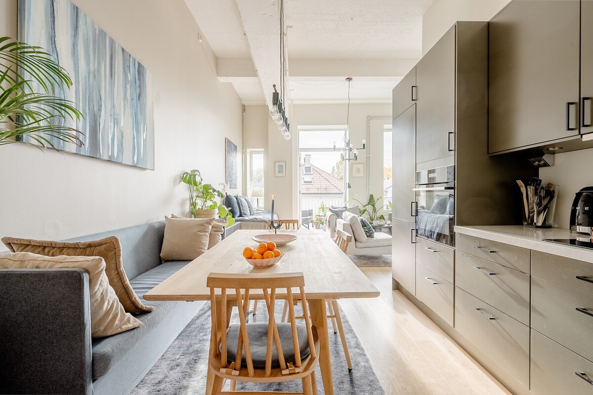 Fabrikkleilighet sentralt, balkong og takterrasse gallery image 5