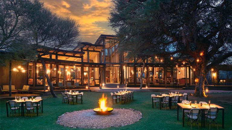 Safari Lodge Fire Deck Dinner