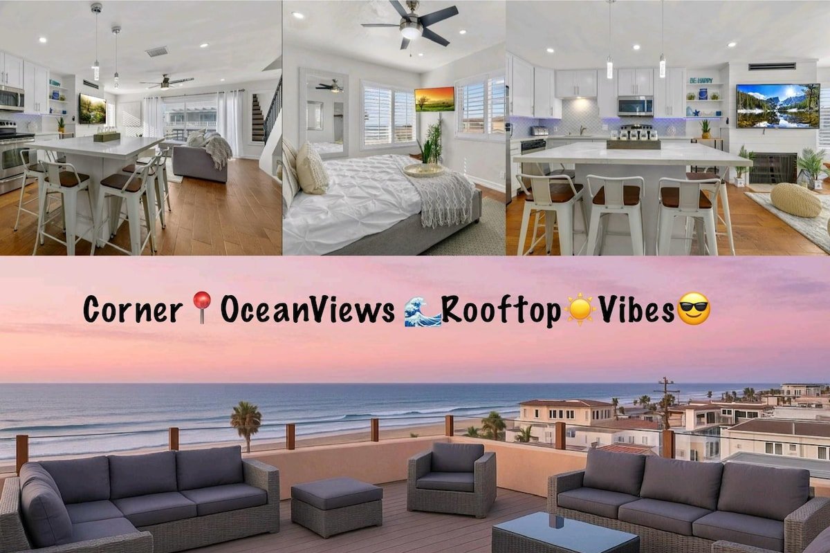 Oceanview! Condo Stunning Rooftop Deck Sleep 10+AC gallery image 2