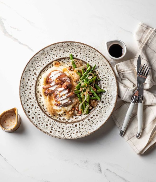 Photo of Crispy Citrus Duck & Balsamic Greens