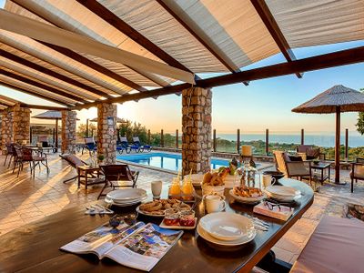 Butterfly Villa Theologos with Sea & Valley Views