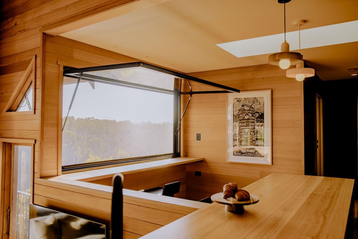 New stunning extension. Esk Treehouse Cabin gallery image 4