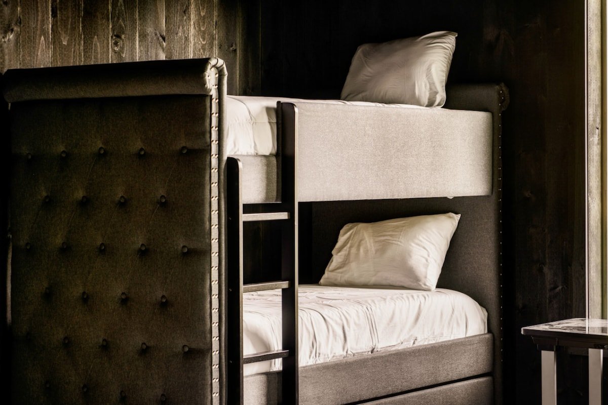 Luxury Smokies Cabin | Pool Theater Hot Tub View gallery image 2