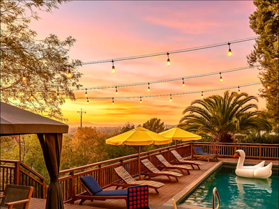 Stunning Views Retro Home w/ Pool/Spa