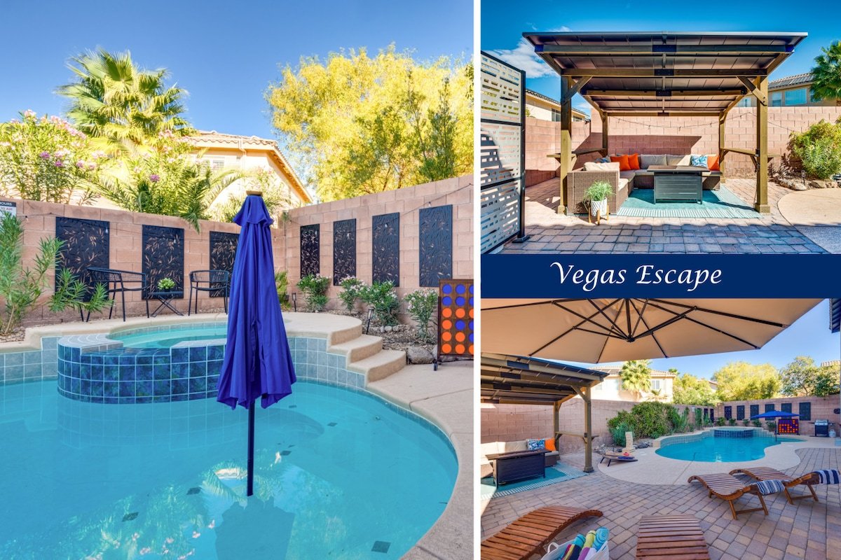 Luxe Las Vegas Villa: Heated Pool, Hot Tub & Games gallery image 2