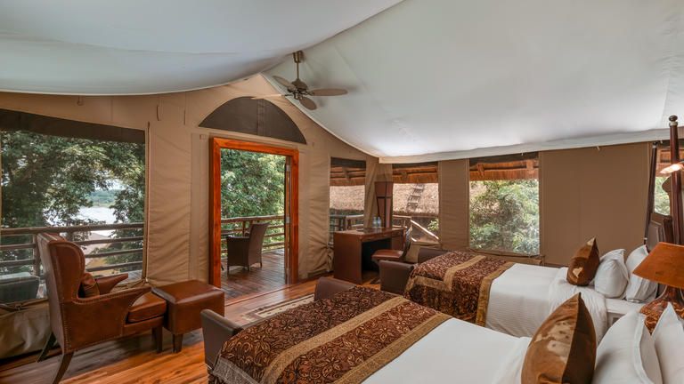 Chobe Safari Lodge Uganda Deluxe Twin Tent