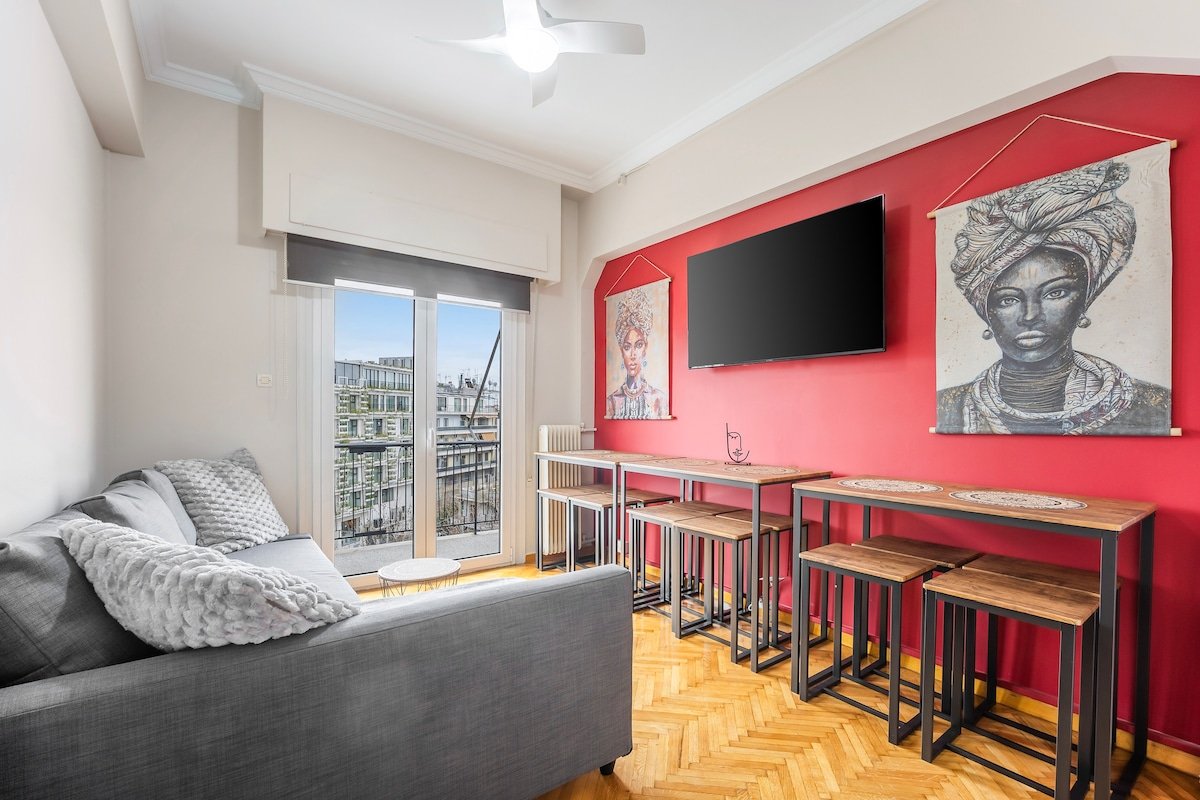 Ηλιόλουστο άνετο διαμέρισμα 3υπν, δίπλα από μετρο gallery image 2