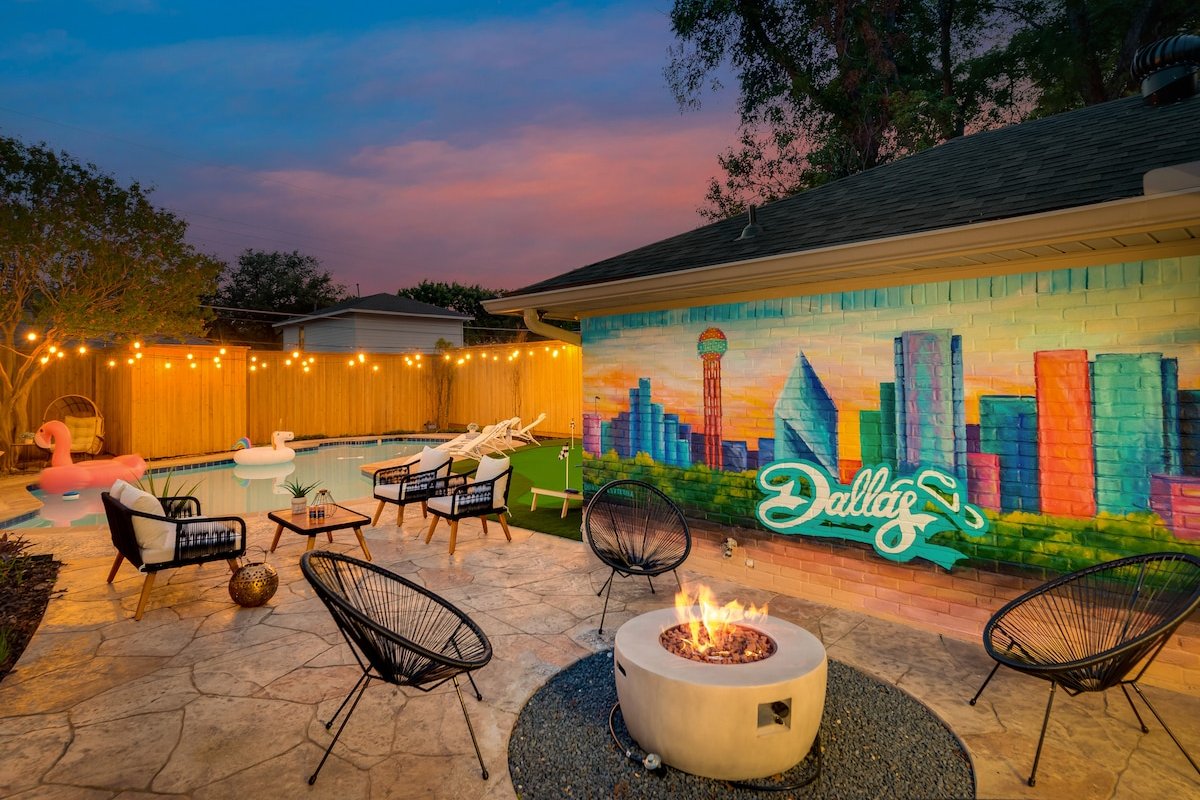 FIFA-Ready Dallas Oasis • Pool, Hot Tub, Firepit gallery image 2