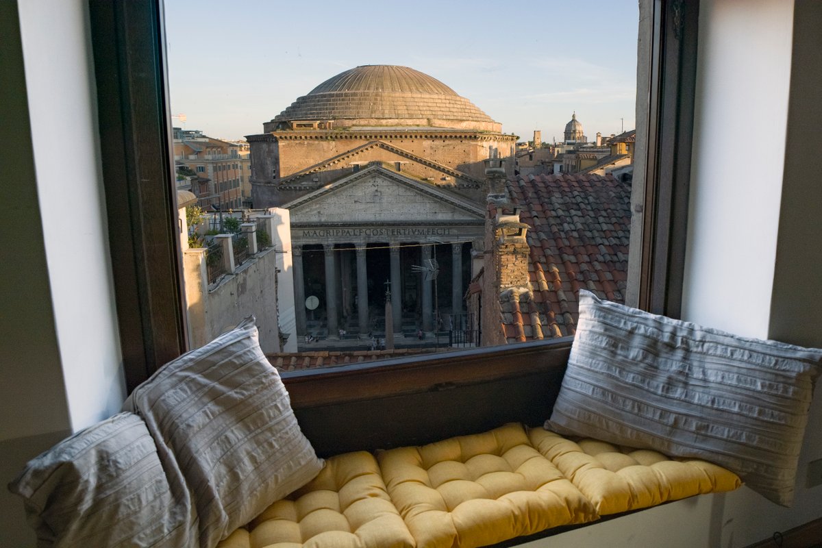 Pantheon in the window