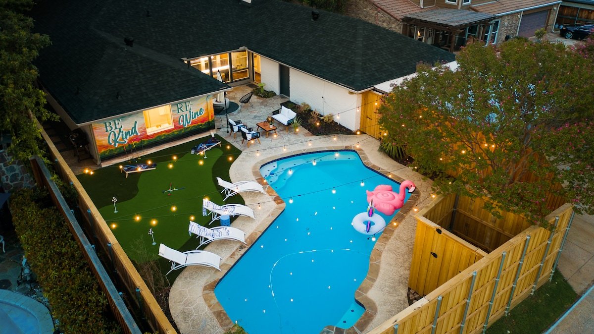 FIFA-Ready Dallas Oasis • Pool, Hot Tub, Firepit gallery image 3