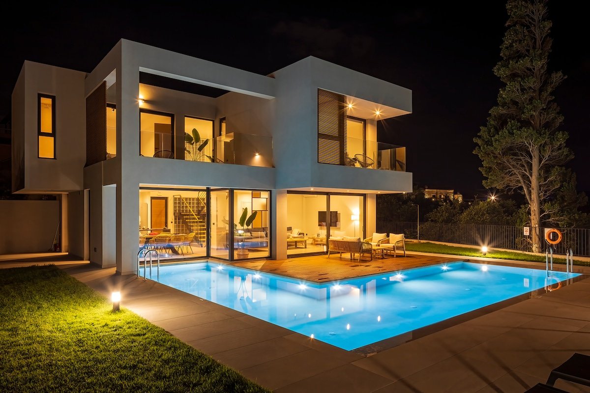 Ostria Villa, Pirgos-Villas, Ηeated Pool, Sea View gallery image 5