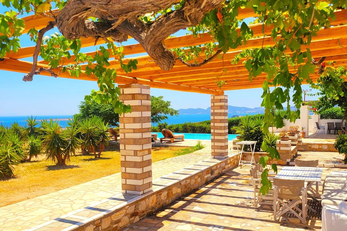 Luxury villa private pool in Paros 15-17 p. gallery image 4