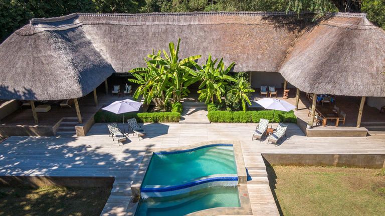 Luangwa River Camp - Birds Eye view of the camp