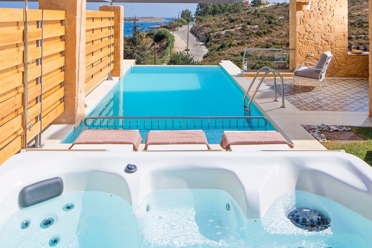 Olea Villa 1 – Heated pool & hot tub by the sea gallery image 2