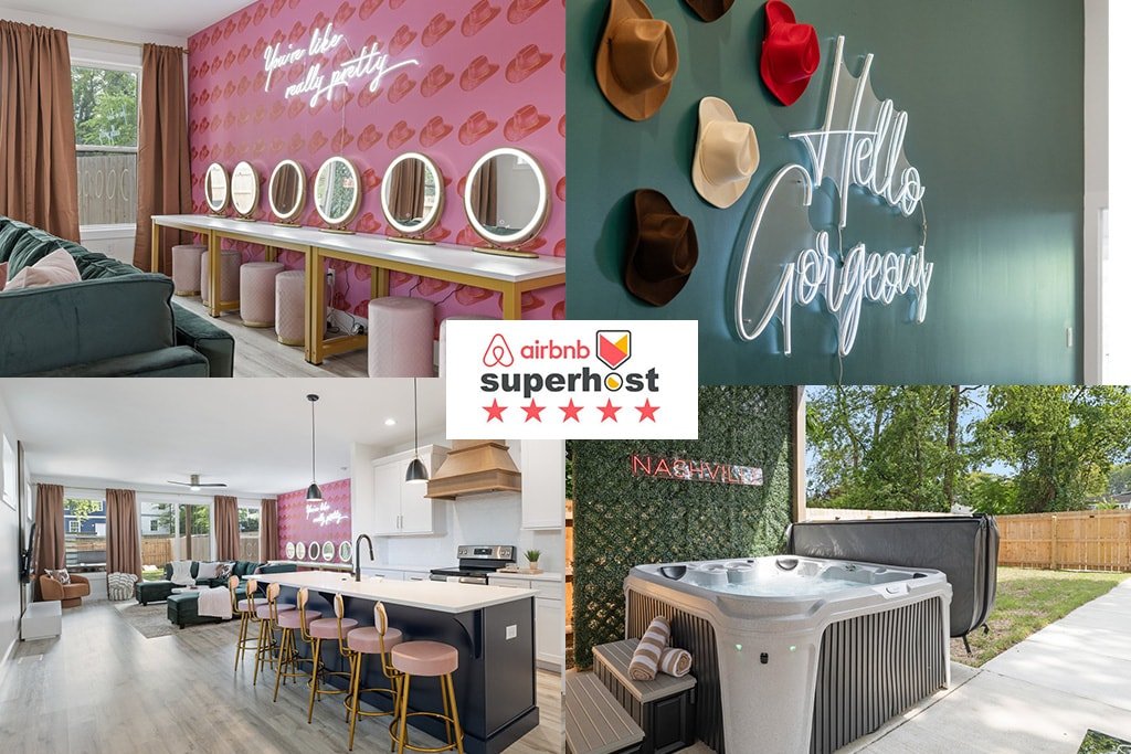 Cowgirl Inn•HotTub•6Vanities •Backdrops•3mi to DT gallery image 2