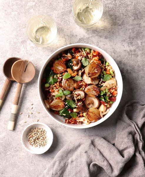 Photo of Hearty Wild Mushrooms & Barley