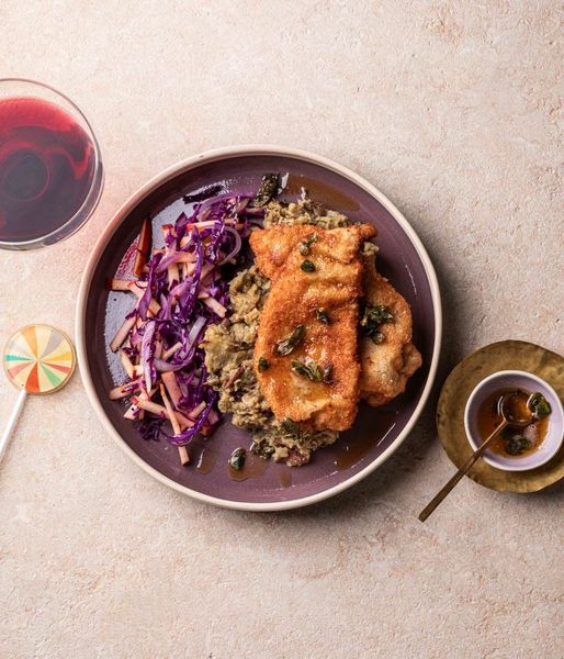 Photo of Beef Schnitzel & Mash