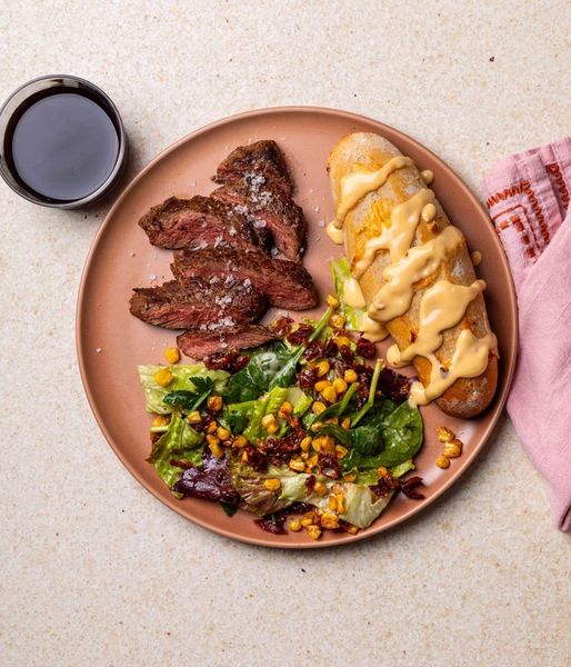 Photo of Beef Rump & Cheesy Garlic Bread