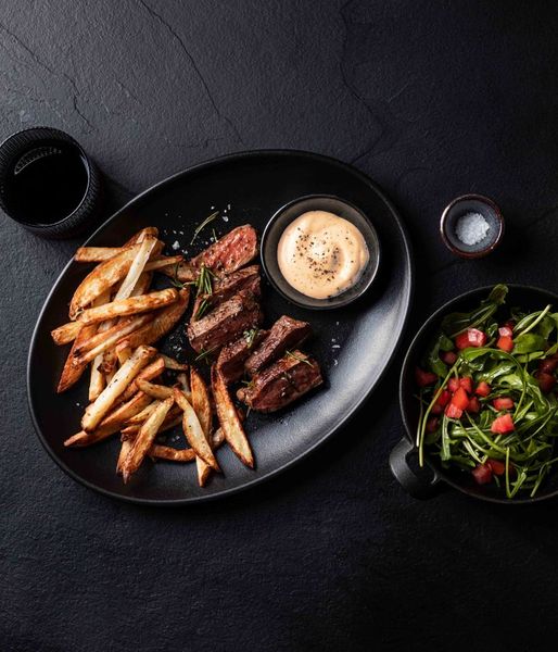 Photo of Ostrich Steak, Fries & Mayo