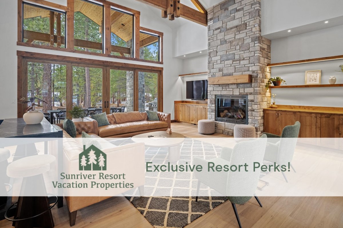 Luxe Caldera Lodge | Hot Tub, BBQ & Game Room