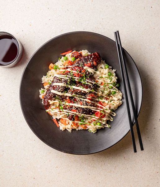 Photo of Savoury Rice & Sticky Ostrich Bites