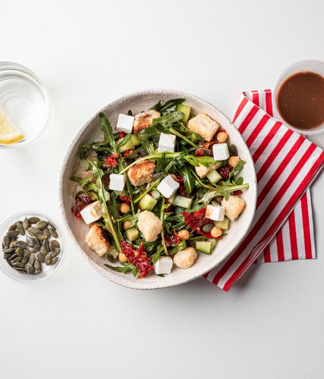 Photo of Balsamic Chickpea, Cucumber & Feta Salad