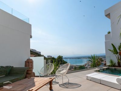 superior villa with private pool and sea view (cap