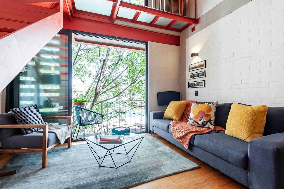 Condesa stylish apt. private terrace 2bdr, 2bd gallery image 2