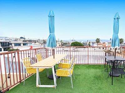 Ocean View Large Beach Home | Rooftop & Hot Tub