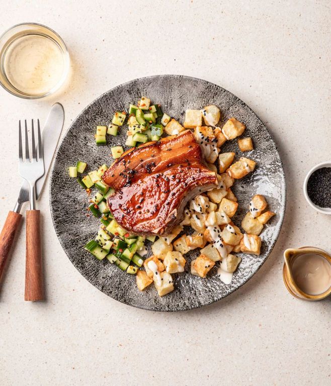 Photo of Seared Pork & Kewpie Mayo Potatoes