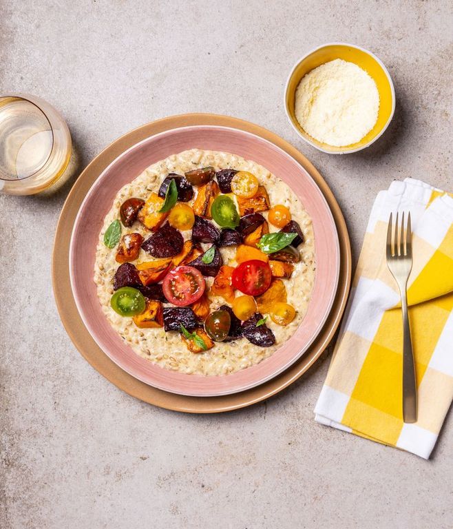Photo of Roasted Roots on Barley Risotto