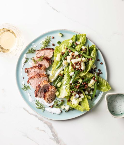 Photo of Mustard Pork & Lentil Salad