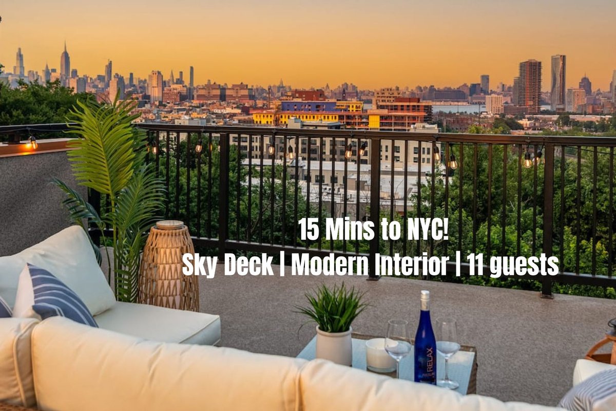 NYC Skyline Views | Modern Penthouse! Close to NYC