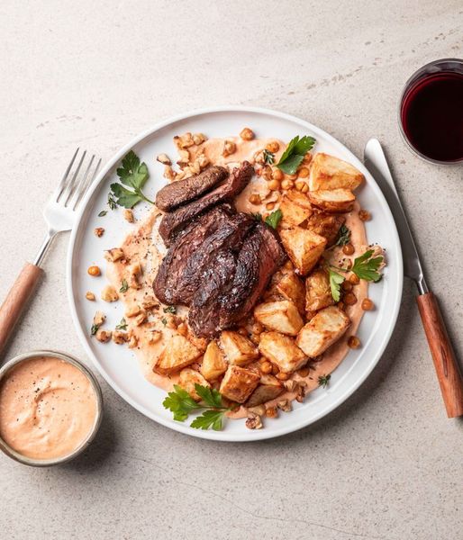 Photo of Red Pepper Hummus & Beef Rump