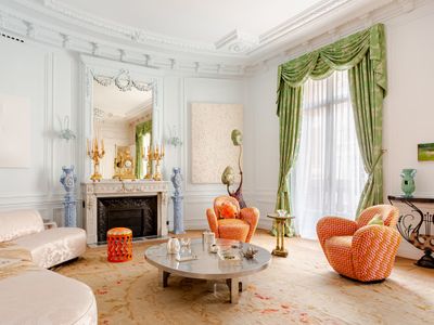 Theatrical Interiors in a Historic Parisian Home