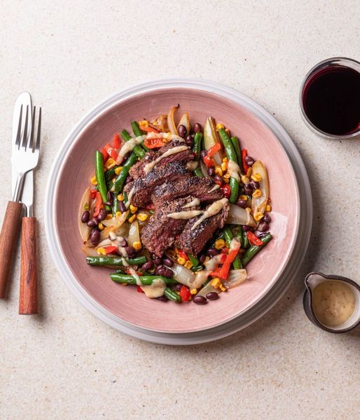 Photo of Green Bean, Corn & Ostrich Salad