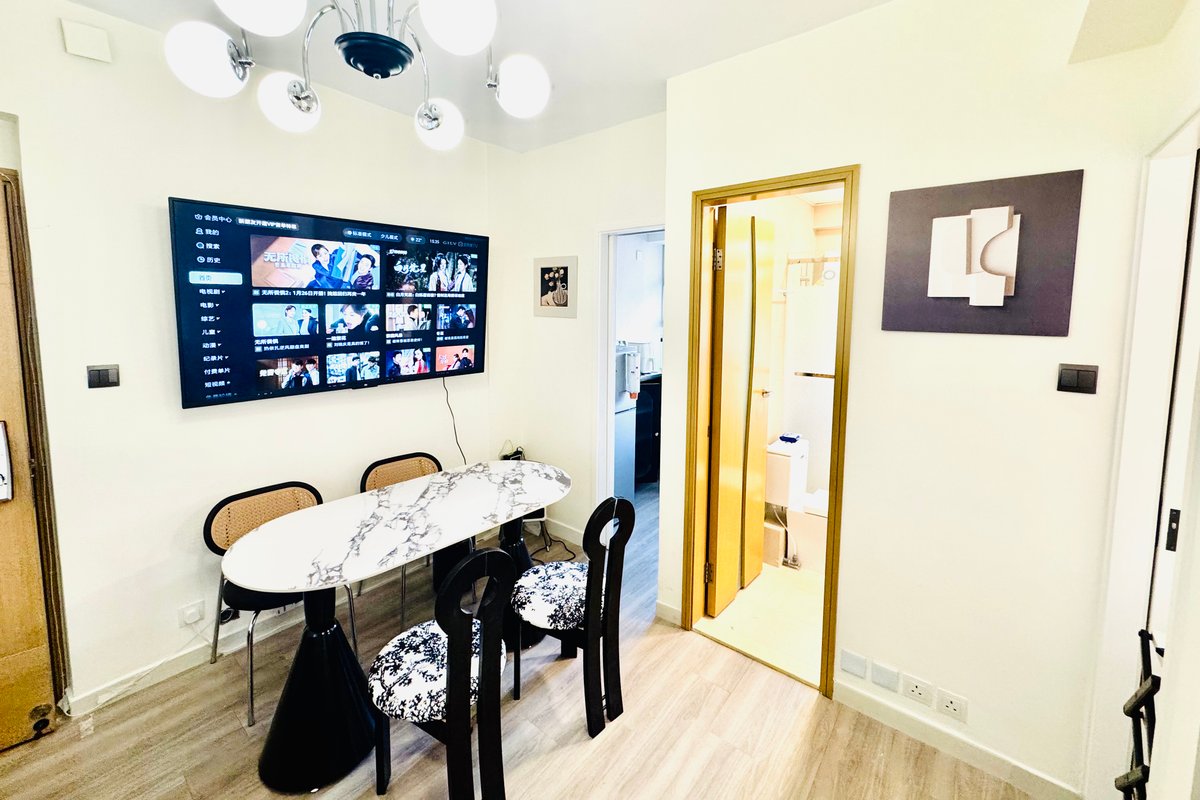 尖沙咀地铁/海港城/维多利亚港/家庭安全豪华公寓可做饭洗衣服