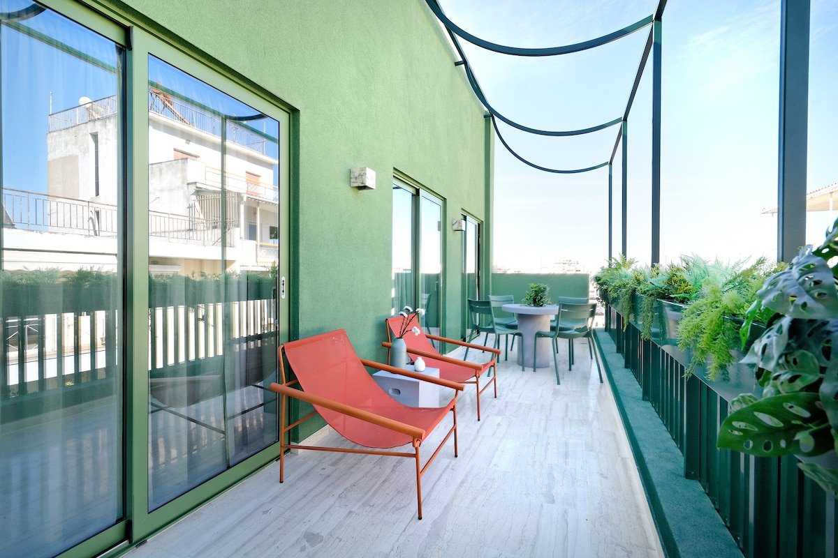 The Ark Athens – Classy Penthouse W/ Rooftop + Gym gallery image 5