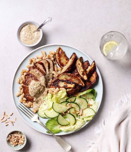 Photo of Pork Fillet & Creamy Mustard Sauce