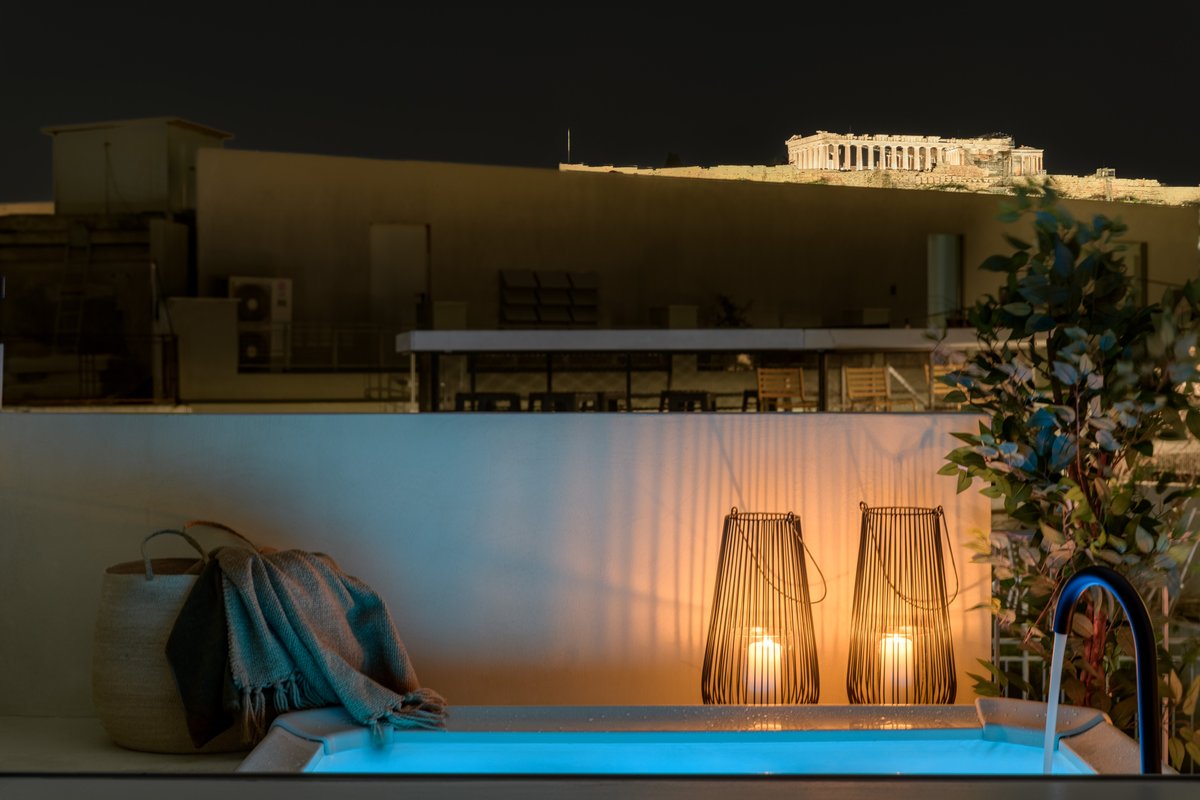 Bright Acropolis Loft Plunge Pool