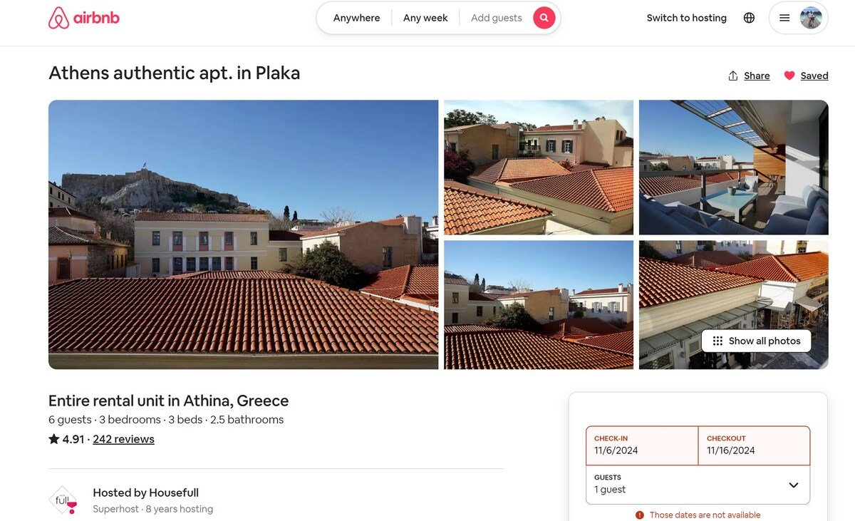 Athens authentic apt. in Plaka gallery image 4